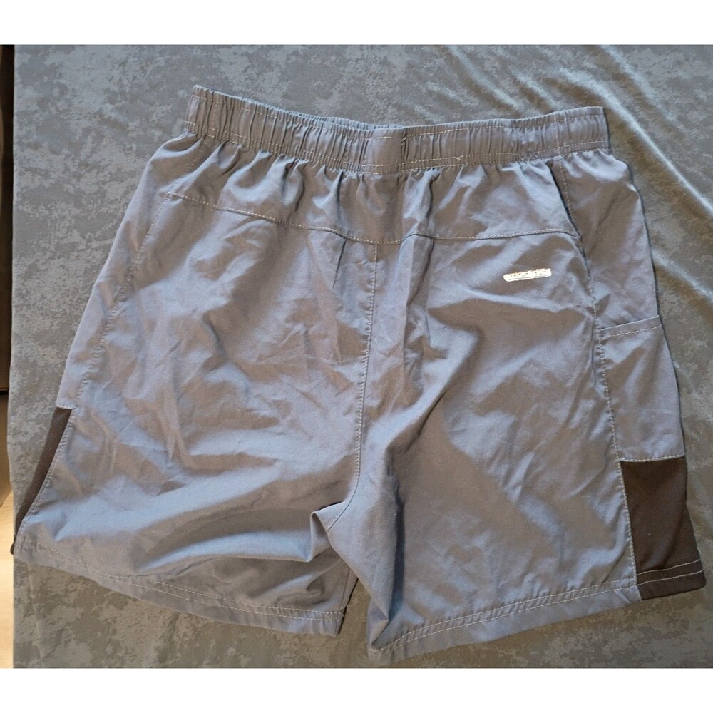 Bollinger Gray Quick-Dry Shorts Drawstring Elastic Waist Zip Pockets Men Size L - Picture 2 of 4